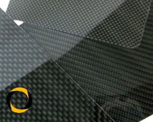 CFK-Hochglanzplatte Leinwand Zuschnitt 1,5mm Stärke