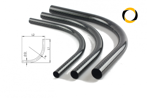 Carbon-Rohrbogen